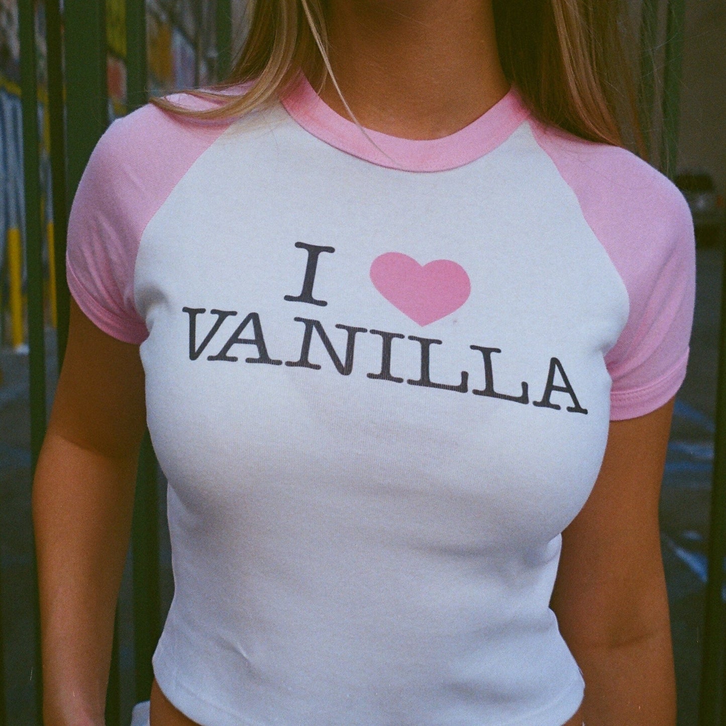 I Heart Vanilla Ringer Baby Tee