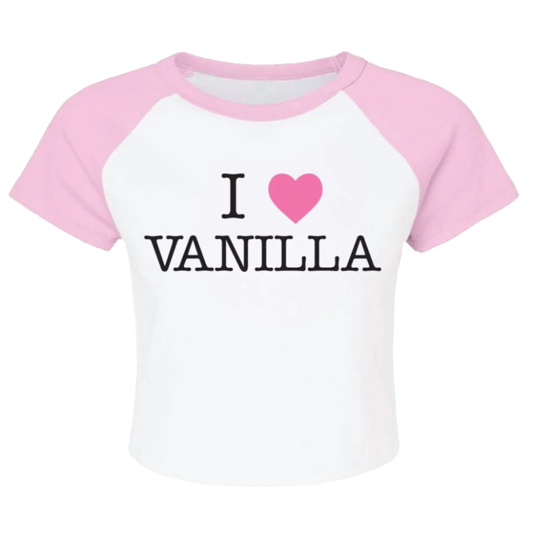 I Heart Vanilla Ringer Baby Tee